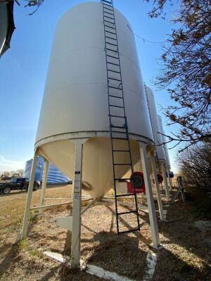 *4000-Bushel Grain Max, hopper bottom bin on skid