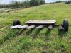 *Shop Build 15 square bale stooker with foot release - 3