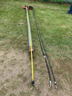 *Approx 4”X11’6” pencil auger w/hydraulic motor