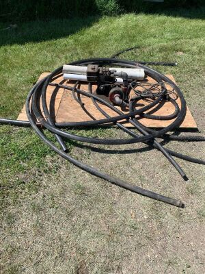 *Various pipe with Briggs & Stratton pump (unsure if working)