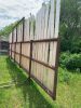 *30’ free-standing windbreak panels made with 3” pipe and 8 ft boards - 2