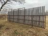 *30’6” free-standing windbreak panels made with 2.5” pipe and 8 ft boards - 2