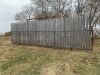 *30’ free-standing windbreak panel made with 3” pipe, 8’ boards inserted