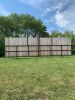 *29’ free-standing windbreak panel made with 3” pipe and 8 ft boards