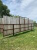 *29’ free-standing windbreak panel made with 3” pipe and 8 ft boards - 2
