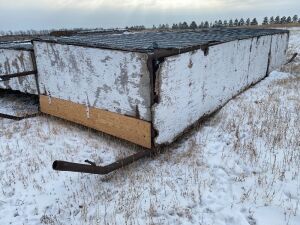 8x24 Calf Hut, drill stem frame w/ tin roof, wood sides