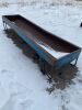 10' metal Blue trough feeder