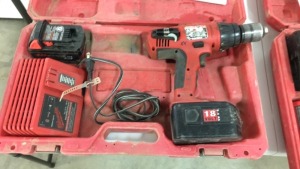 Milwaukee drill with batteries and charger