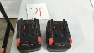 Milwaukee V 18 batteries