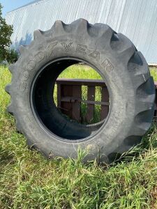 *710/70R38 Good Year USED tire, approx. 20% been repaired a couple times
