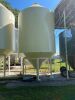 *Approx 1200-bushel Metal Industries bin, 12' diameter epoxy coated hopper bottom bin