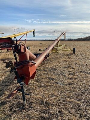 *10"x60' Farm King PTO swing hopper auger