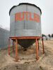 *2000-bushel Butler hopper bottom bin on single skid