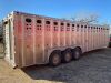 *2012 32' Merritt triple axel aluminum stock trailer - 8